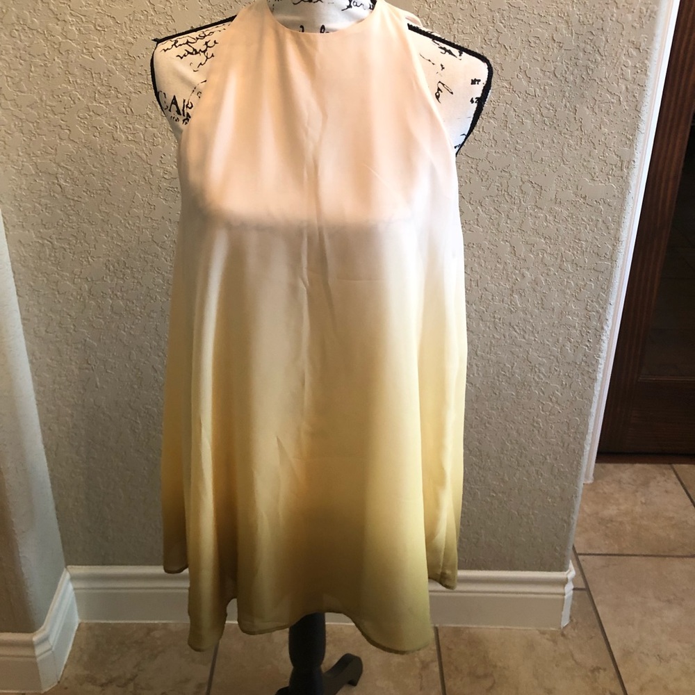 Ark & Co Yellow Ombre Mini Shift Dress